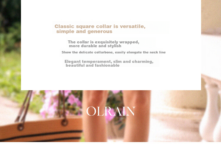 Olrain Square Neck Classic Shoulder Versatile T-Shirt Summer Women's Elegant Simple Stretchy Comfortable Base Top Gardenia White S 6