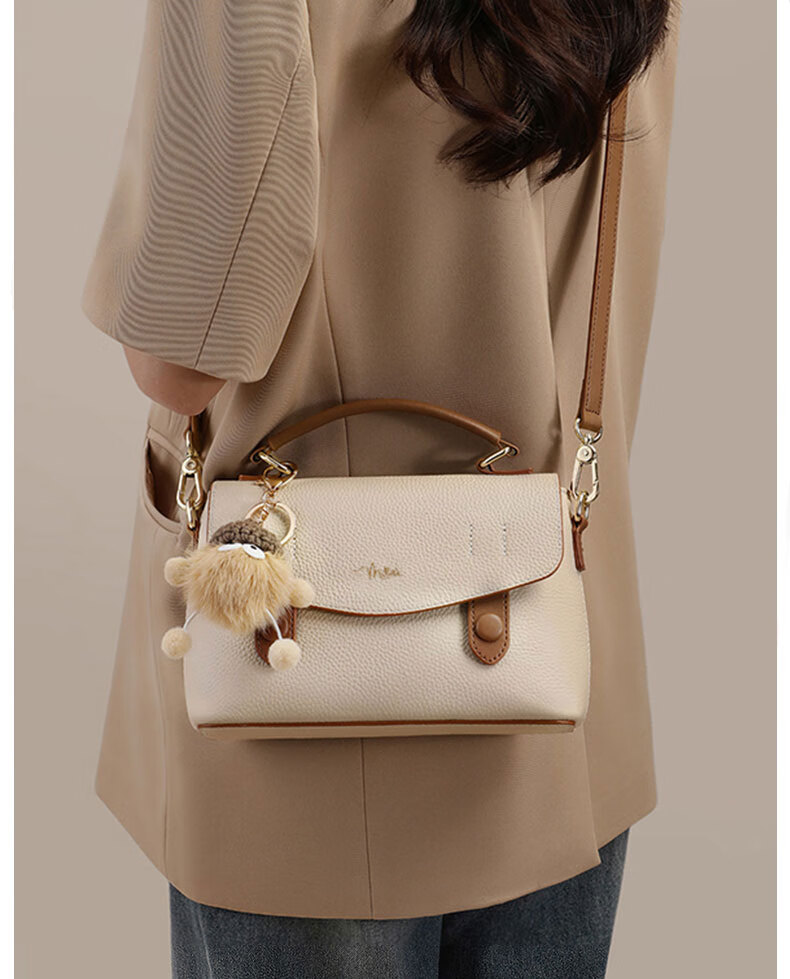 Millies Leather Handbag, Women's Fashionable Cambridge Bag, Light Shoulder Crossbody Bag, Practical Birthday And Mother's Day Gift for Mom 4