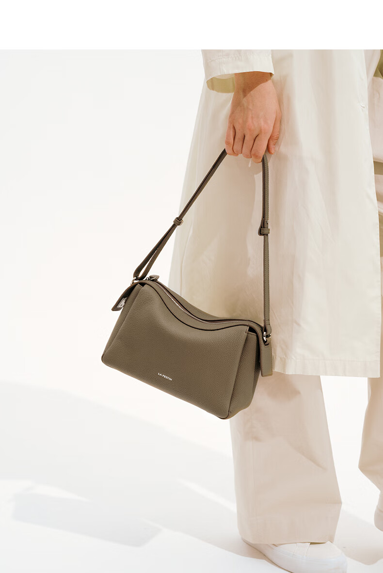 La Festin Dough Bag 2026 New Style Mom Bag, Crossbody Top-Grain Leather Women's Bag, Underarm Tote Bag, Birthday Gift for Wome 8