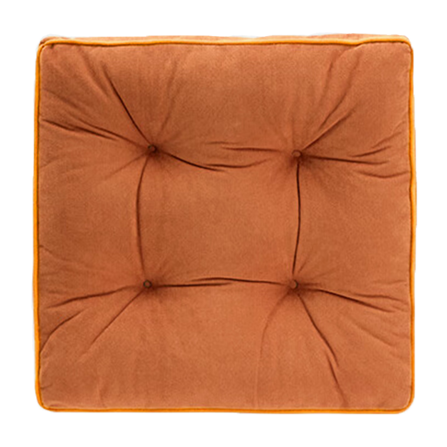 FOOJO Thickened 3D Seat Cushion, 8cm Height-Increasing Chair Pad, Non-Pilling Tatami Window Seat Cushion, 40*40cm Orange