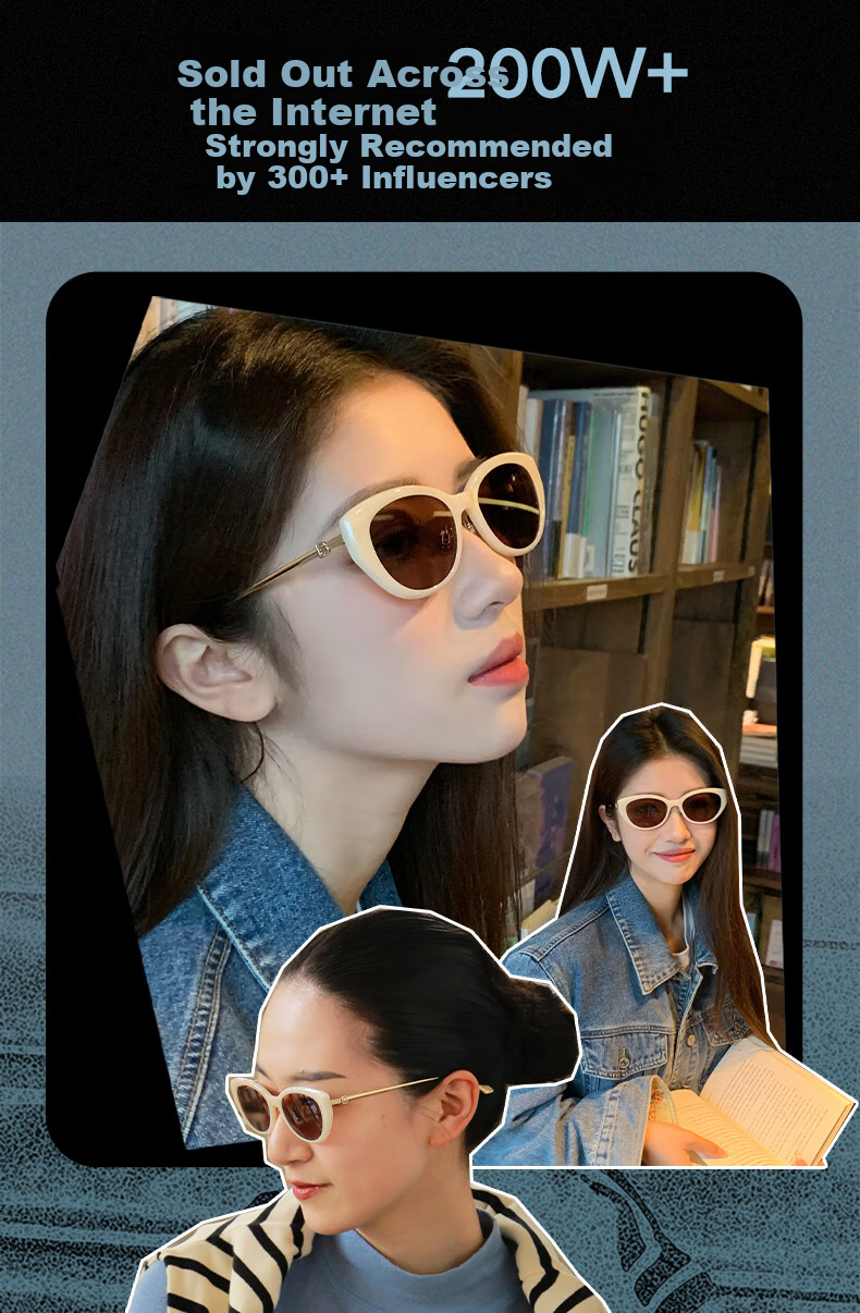 BOLON Sunglasses, Yang Zi's Style Oval Cat-Eye Sunglasses for Men And Women, Driving Sunglasses BL5097A92 3