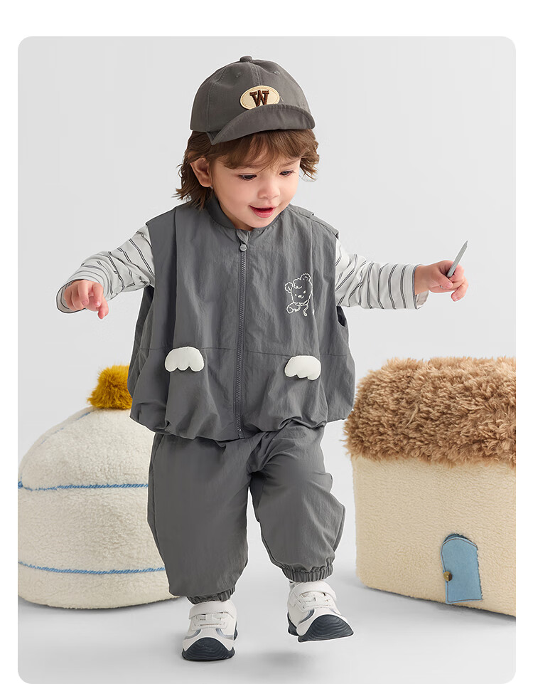 BALABALA BalaOne Baby Outfit Set Children's Long-Sleeve Three-Piece Set for Boys And Girls, 2025 Autumn Wear Cute 208325104207 8