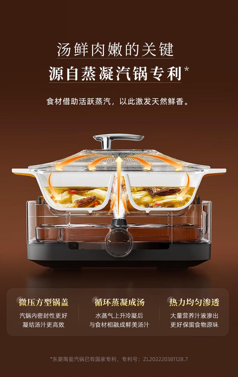 Donlim Electric Steamer Multi-Functional Steaming Pot Stewing And Cooking All-In Electric Steamer Double-Layer Stainless Steel Timer Keep-Warm Home Large Capacity Steamer Suitable for Babies Automatic No-Fire DL-1005A 8