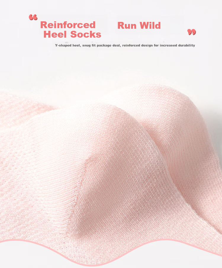 LangSha Children's Socks, Girls' Spring And Summer Thin Mesh Elastic Comfortable Mid-Calf Cotton Socks, for Older Children, Short Socks, 6 Pairs 13