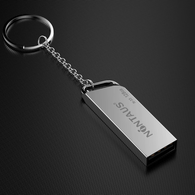 USB-накопитель NINTAUS N-33, 128 ГБ, USB 2.0, металлический корпус, серебристый