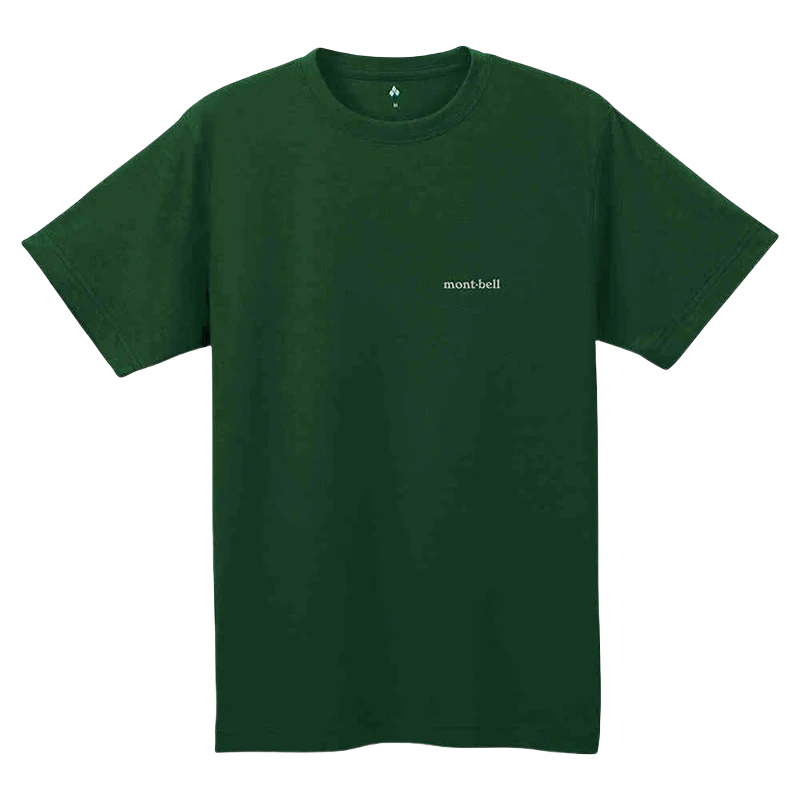 Mont·bell WIC Commuter Round Neck Breathable Quick-Dry Short-Sleeve T-Shirt for Men 1114686