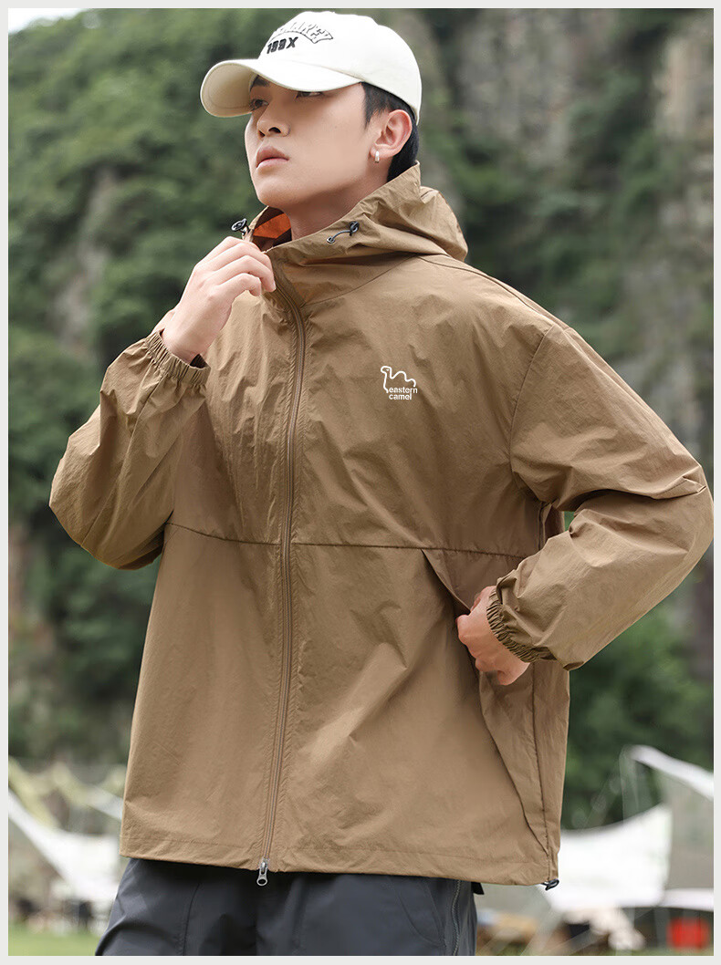 EASTERN CAMEL Couple's Sun Protection Clothing, Men And Women Summer UPF100 UV-Resistant Sun Protection Fishing Jacket, Men's White, 3XL 16