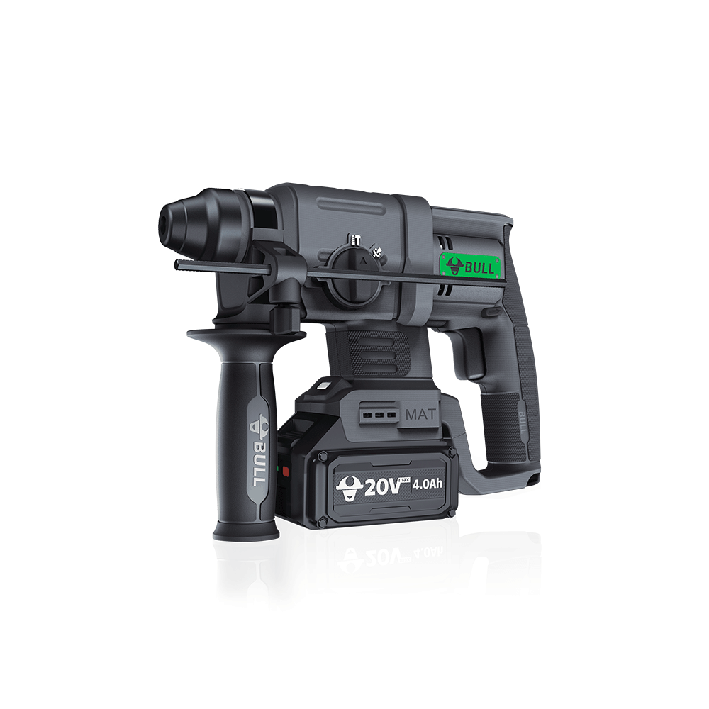 BULL Lithium Brushless Electric Hammer Dual Battery 4.0Ah Concrete Chiseling Hammer GDC20-22S(4.0S)