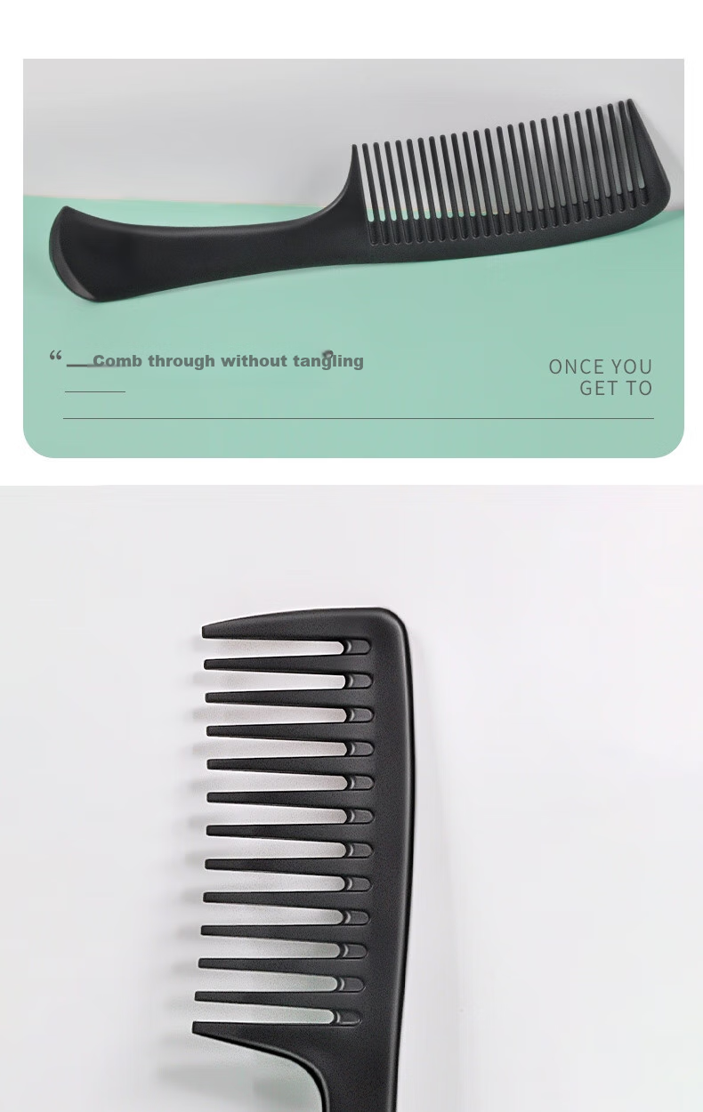 Bingyou Wide-Tooth Comb, Matte Curling Iron for Men And Women, Large Size Hair Comb, Styling Tool, Big-Tooth Comb 1