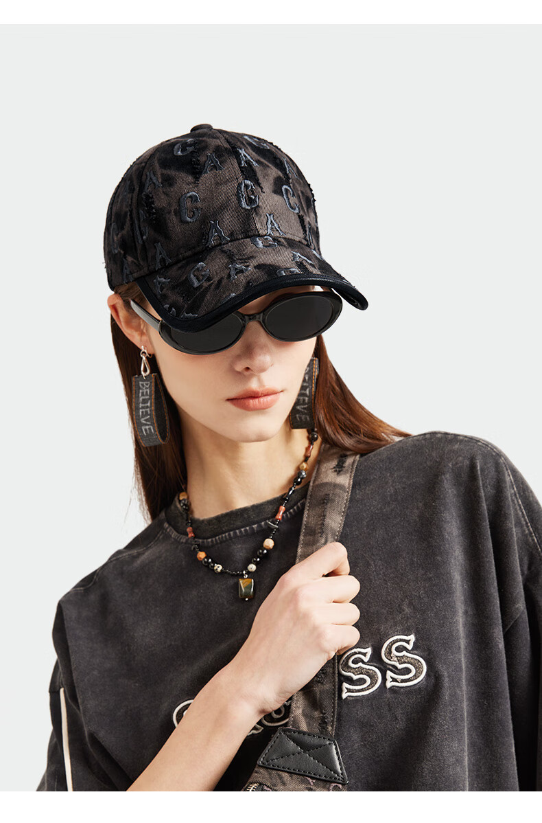CACUSS Baseball Cap for Women, Soft Top, Face-Slimming Visor, Fashionable Versatile Sun Hat, Outdoor Cycling Casual Sun Protection Cap, Light Blue 10
