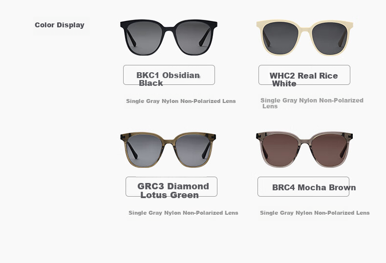 Mujiushi [Celebrity Style] Trendy Large Square Sunglasses, Face-Slimming, UV Protection, SK722 Obsidian Black 18