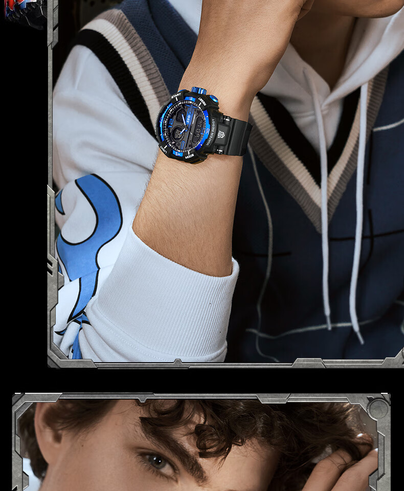 ZGO Men's Student Electronic Watch Multifunctional Sports Watch for Children High School and Middle School Students Back to School Gift 8981 20