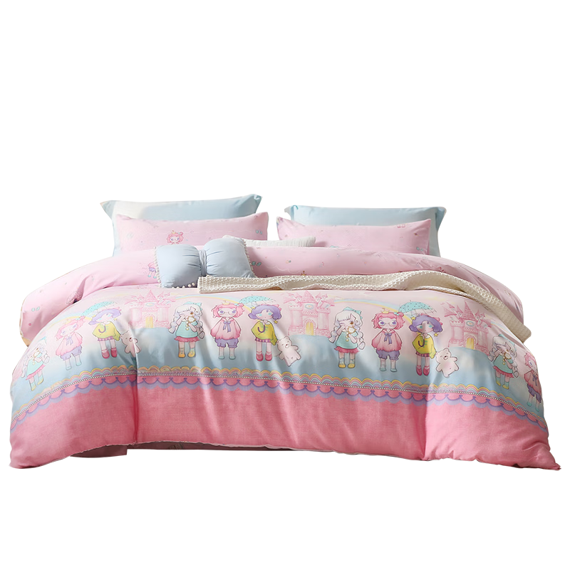 Fuanna Children's Quilt Cover Infant A-Class 40S 100% Cotton Single Quilt Cover 152*210cm