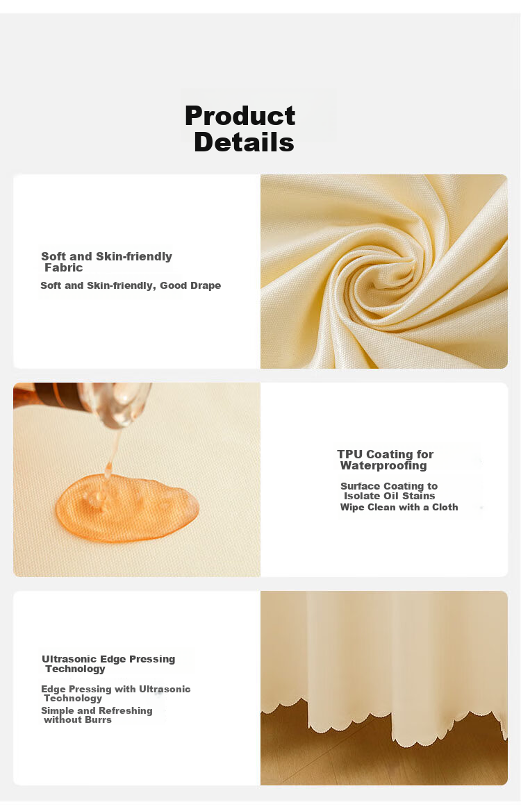 JD Original Round Tablecloth, Waterproof And Oil-Proof, for Hotels, Restaurants, Canteens, Large Round Table Cover, Circular 220cm 12