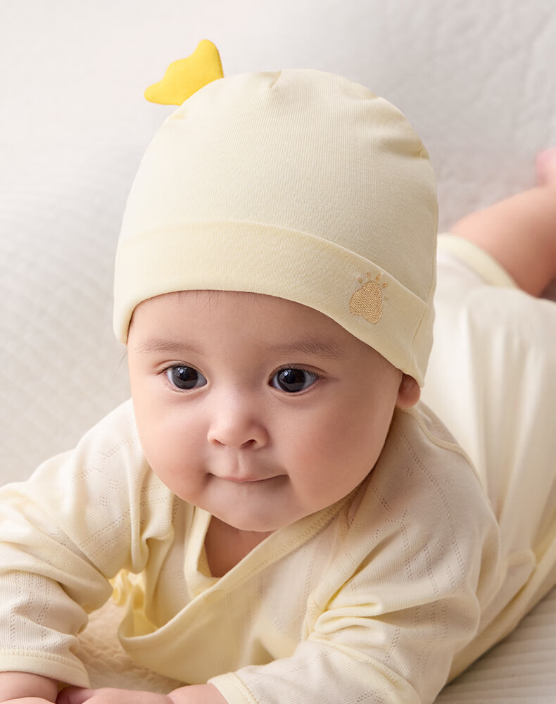 October Crystal Baby Hat Fontanelle Cap Spring Summer Newborn Infant Hat Unisex Baby 7A Antibacterial Class A 0-3-6 Months 2