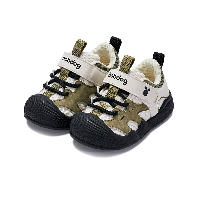 BOBDOG Children's Shoes, Baby Walking Shoes, Infant Functional Shoes, Spring Style Non-Slip Boys And Girls Children's Shoes, Forest Green, Size 25