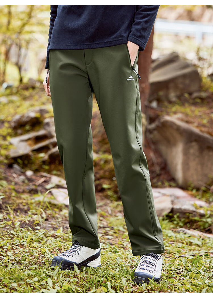 Toread Women's Softshell Pants Autumn Winter Fleece Lined Warm Straight Work Pants Outdoor Windproof Rainproof Hiking Mountaineering Sports Pants 3