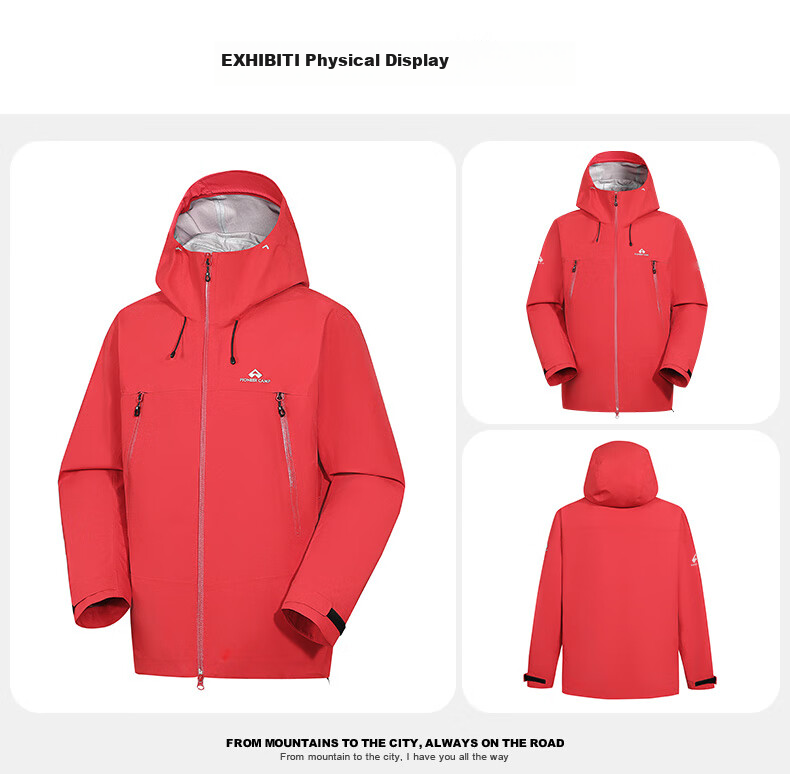Pioneer Camp Endorsed by Lu Han, Xiaoying Windbreaker, Toray Men's Outdoor Windproof And Waterproof Professional Hiking Mountaineering Jacket 25