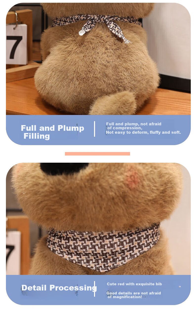 WEINIXIAOXIANG, Xigao Dog Plush Toy, Stuffed Animal Doll, Valentine's Day Gift, Birthday Present for Girls 2
