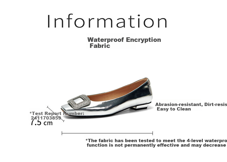 PT'SON Rhinestone Flats for Women, Autumn 2026 French Versatile Flat Shoes, Soft Lambskin Flats, Silver, Size 34 22