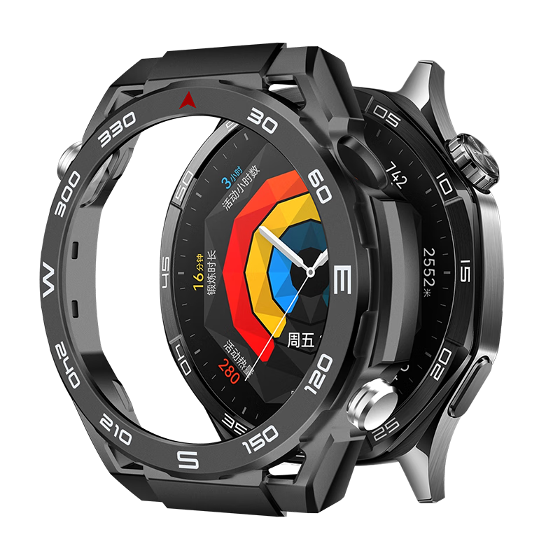Binghong Compatible with Huawei GT5 Protective Case, Semi-Enclosed Hollow Design, Instantly Becomes Extraordinary Master Huawei Watch GT5 Protective Case, 46mm Shockproof - Racing Mountain Terrai