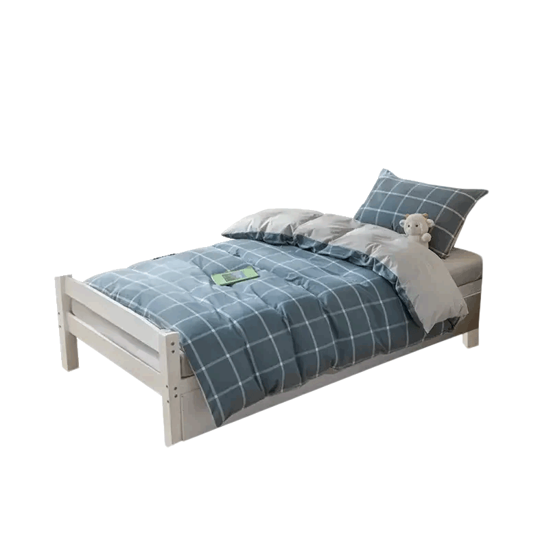 Grace 7A Antibacterial Skin-Friendly Four-Piece Bedding Set for 1.5/1.8m Bed, Duvet Cover And Quilt Set, 200*230cm, Simple Blue