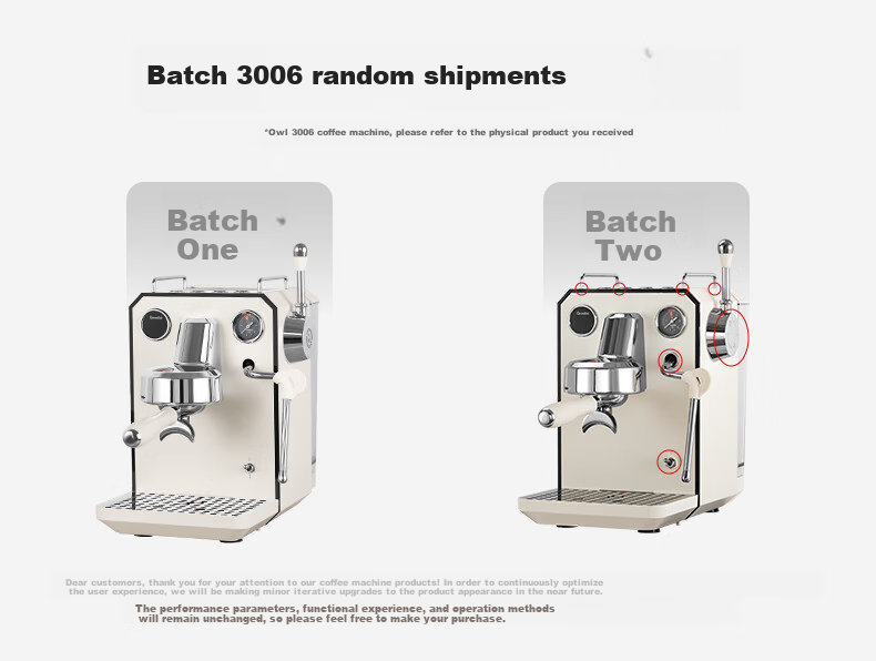 GEMILAI Owl G3006 Coffee Machine, Home Semi-Automatic Coffee Maker, Small Appliance for Americano And Espresso 2