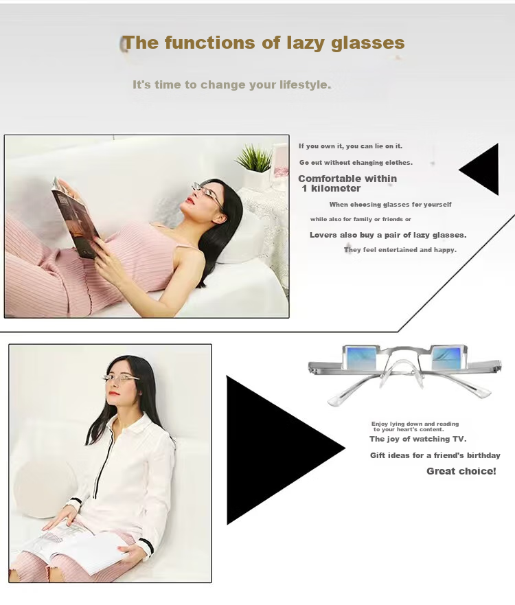 DRATRA Lazy Glasses Multifunctional for Reading Books And Watching TV While Lying Down, Refraction Mirror, Ultra-Light Bedside Viewing Device for Watching Shows, Lightweight Model 7