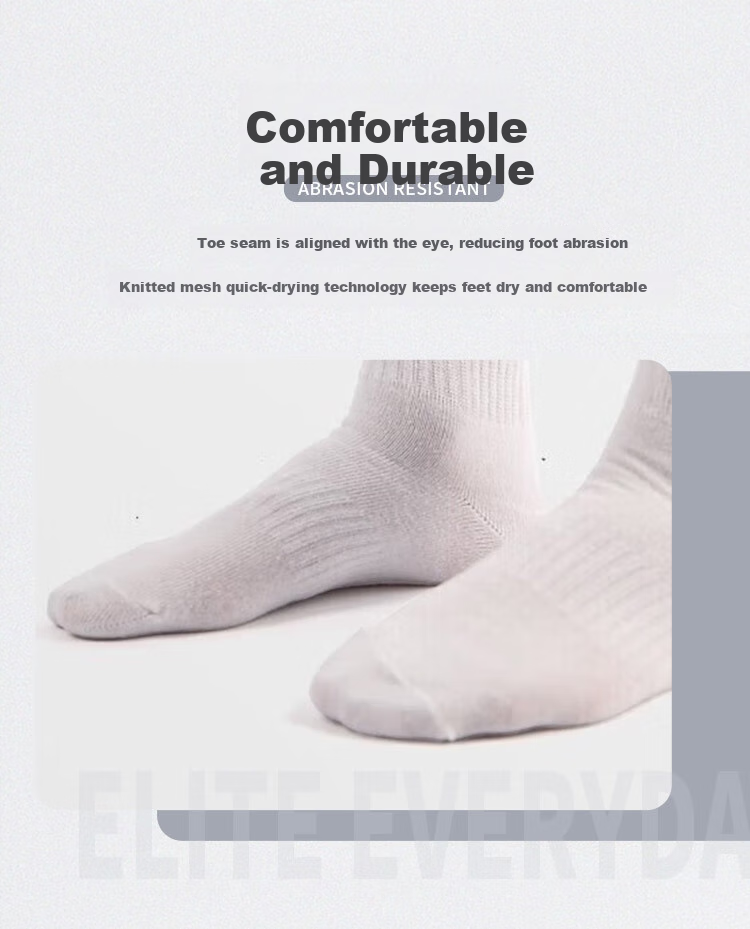 NIKE Men's Socks Three-Pack, Mid-High Tube, Casual Socks, Athletic Socks, Basketball Socks, White Socks, SX7676-100 4