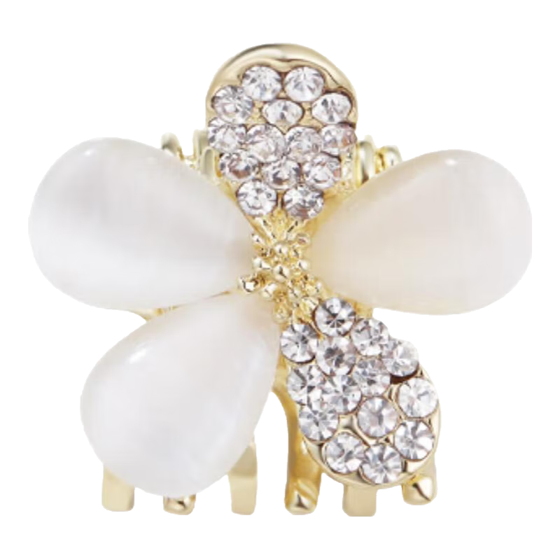CHIMERA Small Sweet Floral Bangs Hair Claw Clip Top Clip Petite Hair Claw Side Clip Hair Accessory for Women Qixi Festival Gift