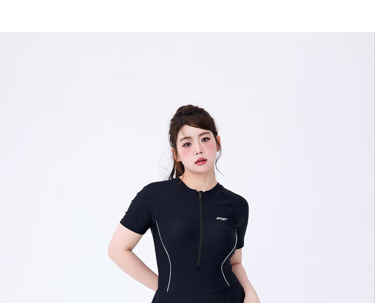 Agliondy Plus Size Swimsuit for Women, Sun Protection, Curvy, MM 2025 New Style, Slimming, Concealing, Suitable for Swimming Pools And Sports Activities 12