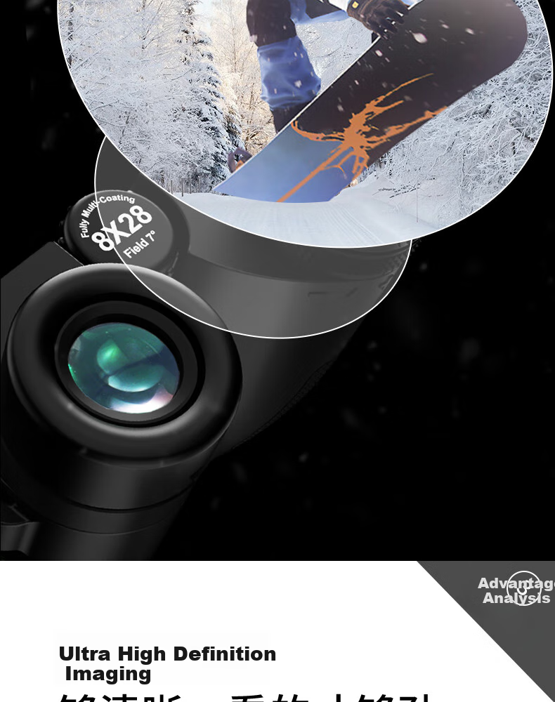 Celestron High-Definition 10X25 Paul Binoculars Orange for Concerts Theater Sports Outdoor Use with Phone Holder 6