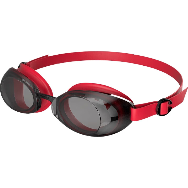 Очки для плавания Speedo Jet2.0 Classic Wide-View Anti-Fog, гибкие и устойчивые, красные/дымчато-серые