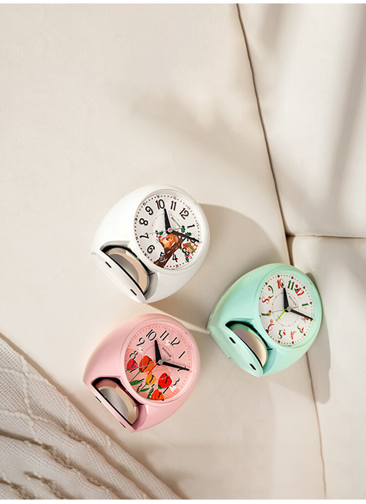 RHYTHM High School, Middle School And Elementary Student-Specific New Silent Night Light Cute Alarm Clock for Children Boys Simple Practical Wake-Up Device Powerful Alarm Clock Mid-Autumn Festival Gift 2