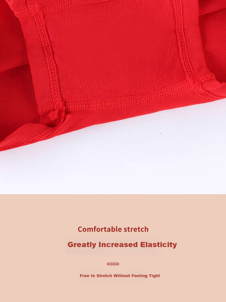 Ailier&ouluola Zodiac Year of The Snake Girls' New Year Underwear Set for Puberty, 14 Years Old, Red, New Year's Day, Eve of Chinese New Year, New Product L 7