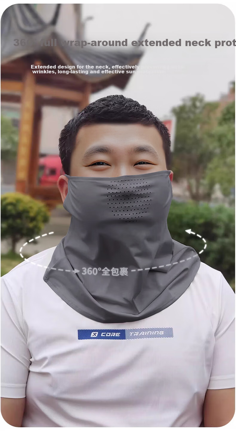 Ousen Large Size Sun Protection Face Mask for Big Faces, Loose-Fitting Full Face UV Protection Cycling Face Cover with Neck Guard for Summer 6