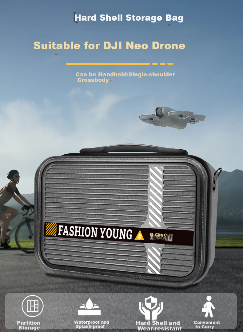 Qiye Storage Bag, Hard Shell Organizer Box, Password Lock, Suitable for DJI Neo Drone Accessories Storage Case, Single Shoulder Bag, Crossbody Bag, Handheld Case 1