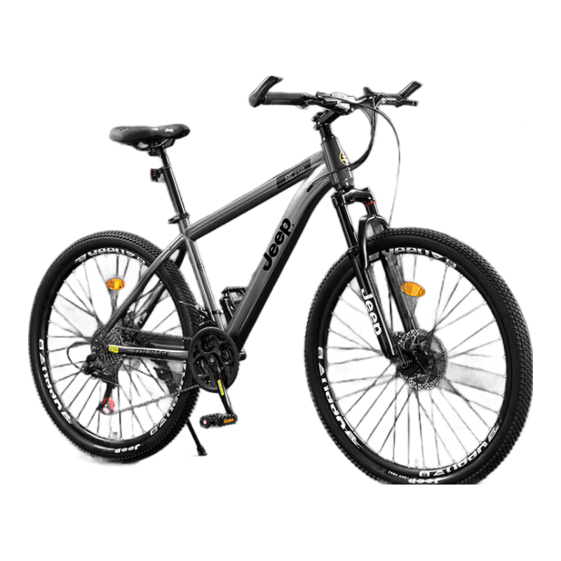 Jeep Mountain Bike for Men And Women Students, Shock-Absorbing Commuter Bike RC750 Carbon Steel Modern Gray - 27.5 Inch 27 Speed