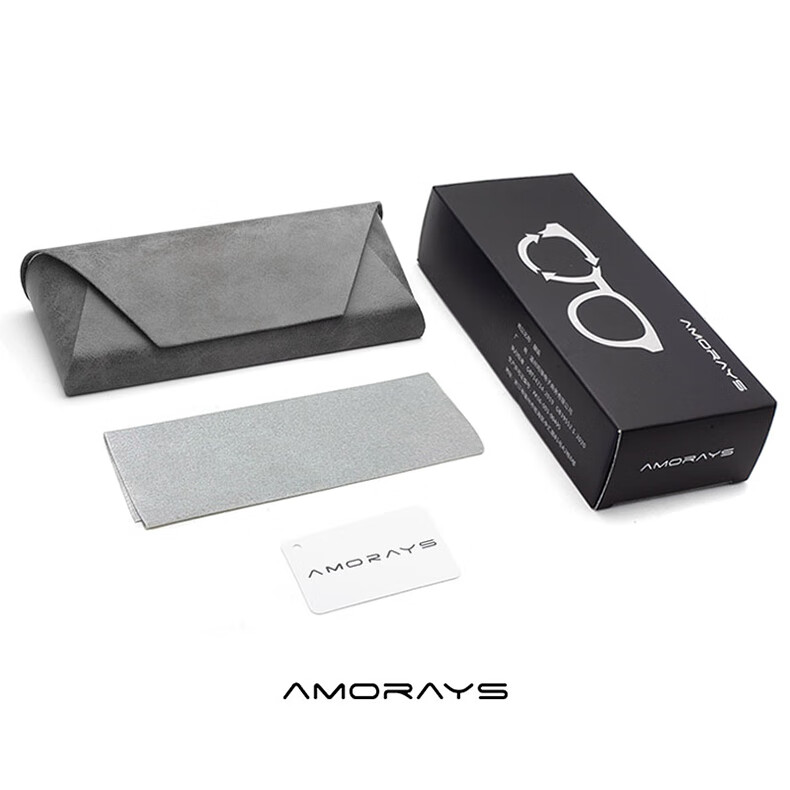 AMORAYS Women's New Korean-Style Fashion Polarized Sunglasses, Face-Shaping, Suitable for Square And Round Faces, Making Face Look Smaller, Black And Gold Color 9