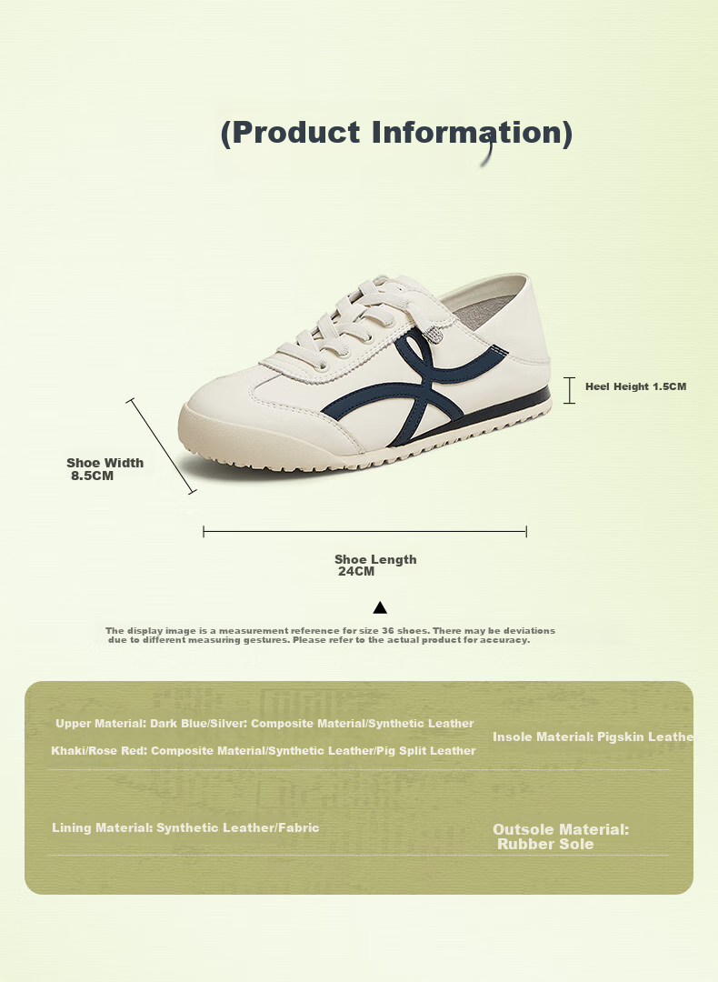 TEENMIX Women's Shoes, Flat Retro Training Sneakers, Versatile White Casual Shoes for Women, New Style 11
