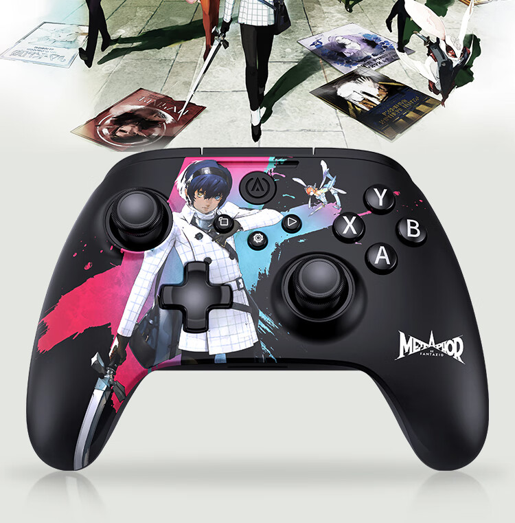 PowerA Wireless Game Controller with Dual Hall High-Precision Joysticks for Steam PC, Android, Xbox, Dark Fantasy Collaboration Edition Black Myth: Wukong Minge Yuanxu Wing 2