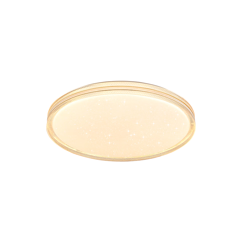 GUJIA LED Ceiling Light Eye Protection Puri Light Source Luxury Imitation Crystal Living Room Bedroom 50cm Round - Three Colors [Installation Included]