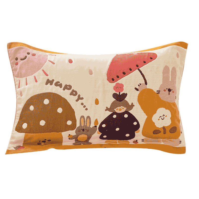 Grace A-Class 7A Antibacterial Xinjiang Cotton Pillow Towel, Extra Large and Thick, Moisture Absorbing and Breathable, 52x78cm Single Pack, Huahua Rabbit
