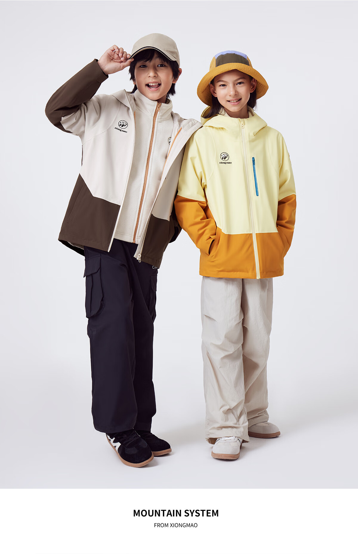 Panda Camel Kids 3-in-1 Waterproof Warm Hiking Mountaineering Outdoor Jacket for Boys and Girls B315,150 11
