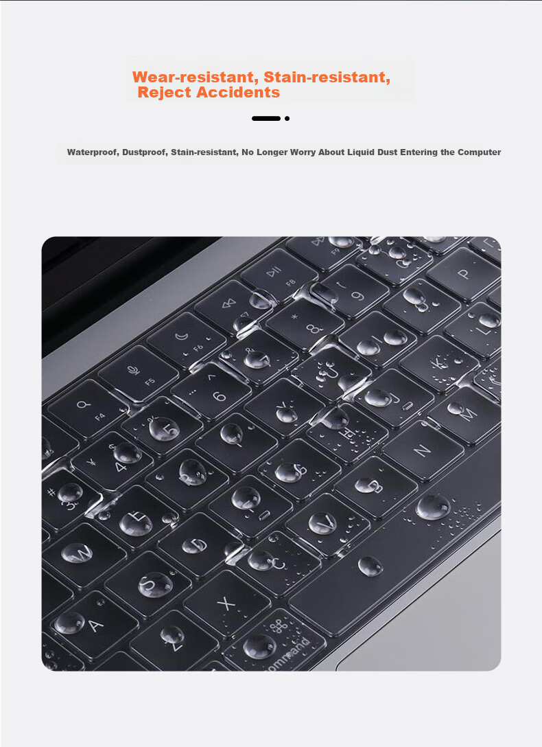 ECOLA Zhan66 Seventh Generation 16-Inch Core/Ryzen Edition Keyboard Cover, Zhan99 2024 Model Laptop Keyboard Protective Film, TPU Ultra-Thin Transparent Waterproof Dust Cover EH028 5