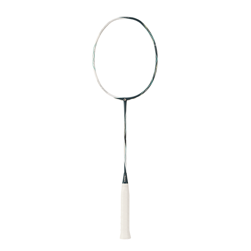 KUMPOO Feather Badminton Racket Xunfeng Offensive Full Carbon Fiber Mesh Professional Durable Competition Training Racket Desert Green Blue