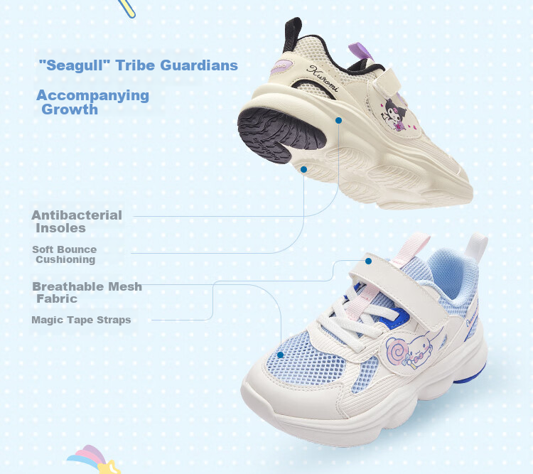 BALABALA Sanrio Kuromi Children's Shoes, Girls' Sneakers, Summer New Shoes, Sweet And Cool 3