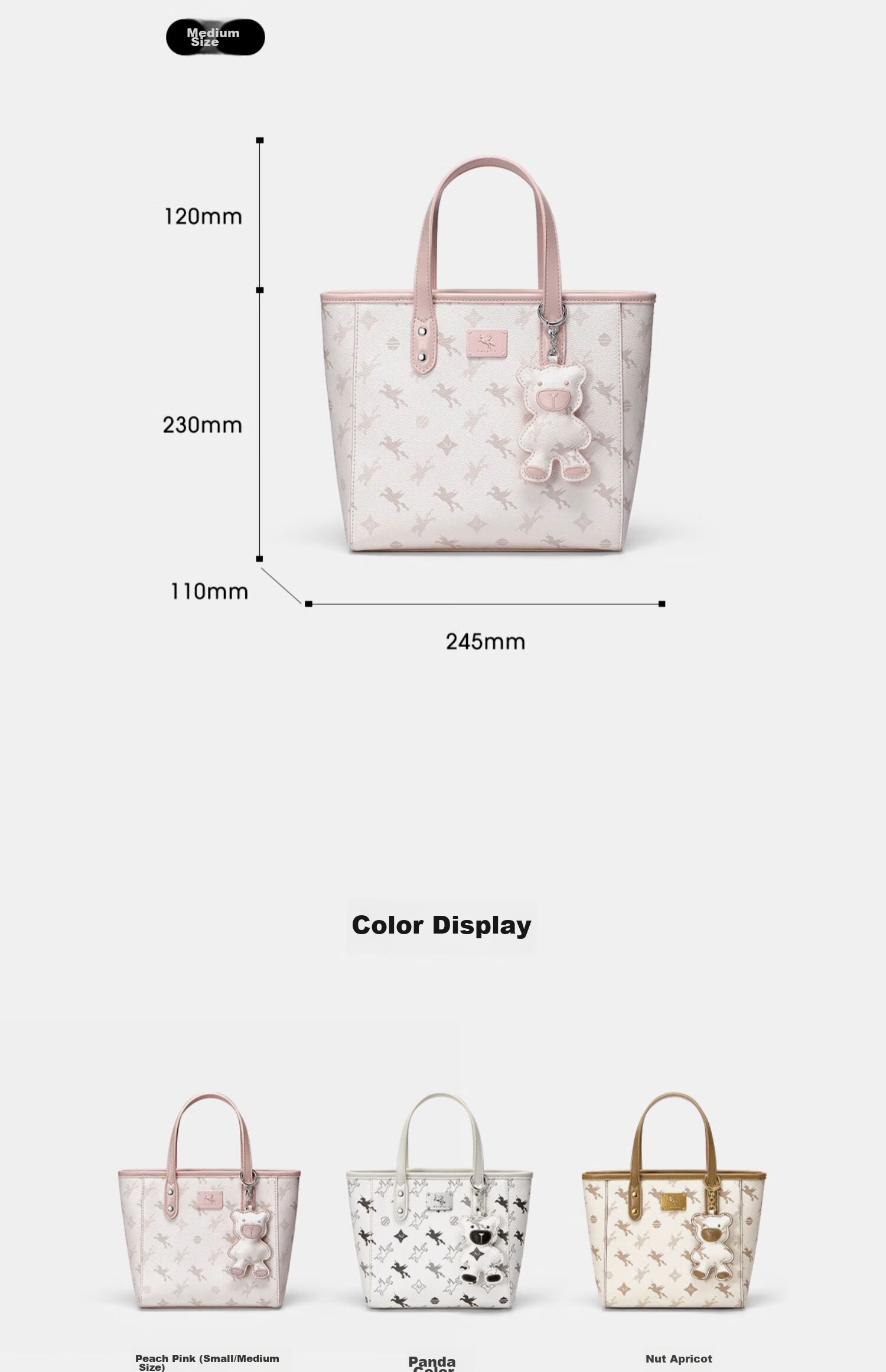 NUCELLE Pegasus Small Tote Basket Bag, New Light Luxury Niche Handheld Crossbody Women's Bag, Birthday Gift for Girls 14