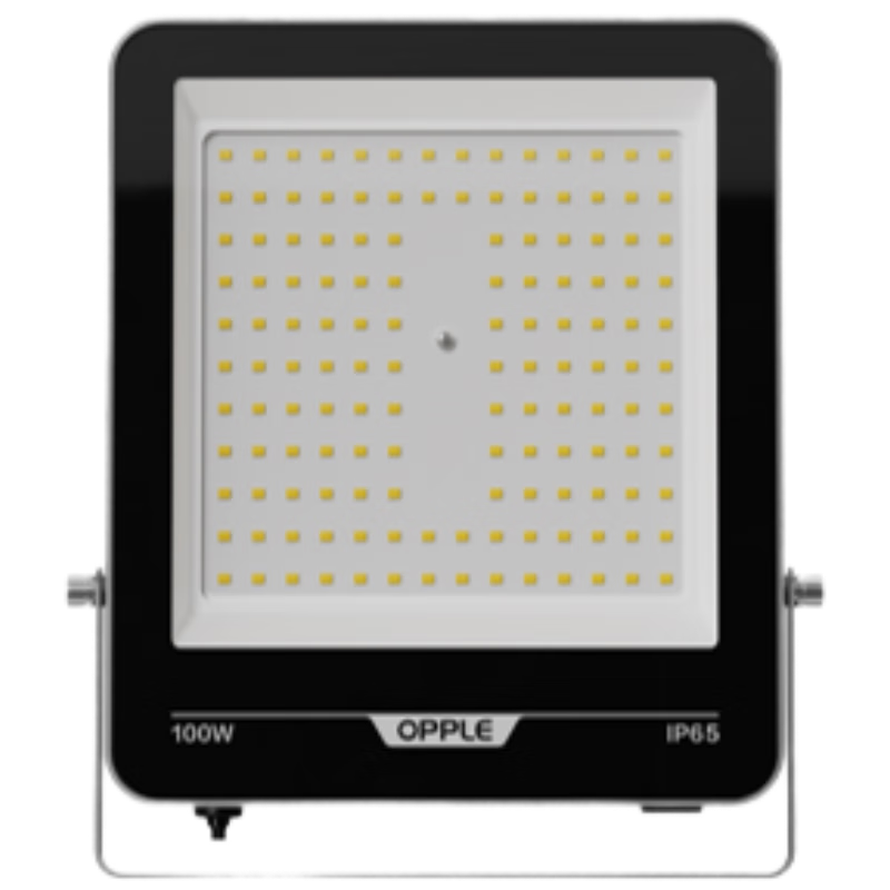OPPLE LED Outdoor Floodlight Spotlight Factory Stadium Outdoor Lighting Waterproof Floodlight Searchlight Advertising Light 100W White Light IP65 Pinyao