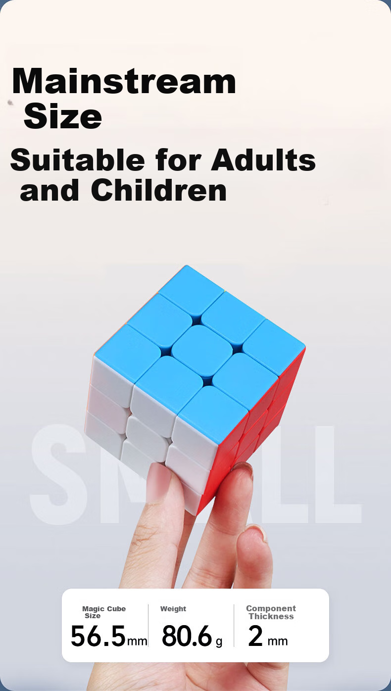 Shengshou 5x5 Speed Cube Competition-Grade Children's Puzzle Toy without Stickers, Includes Tutorial, Birthday Gift, Colorful 8